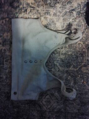 Lucky Brand Light Gray Bralette with Front Grommets